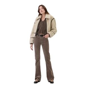 Gap Women’s Gray corduroy pants, Universal baby boot, stretch, Size 12/31R